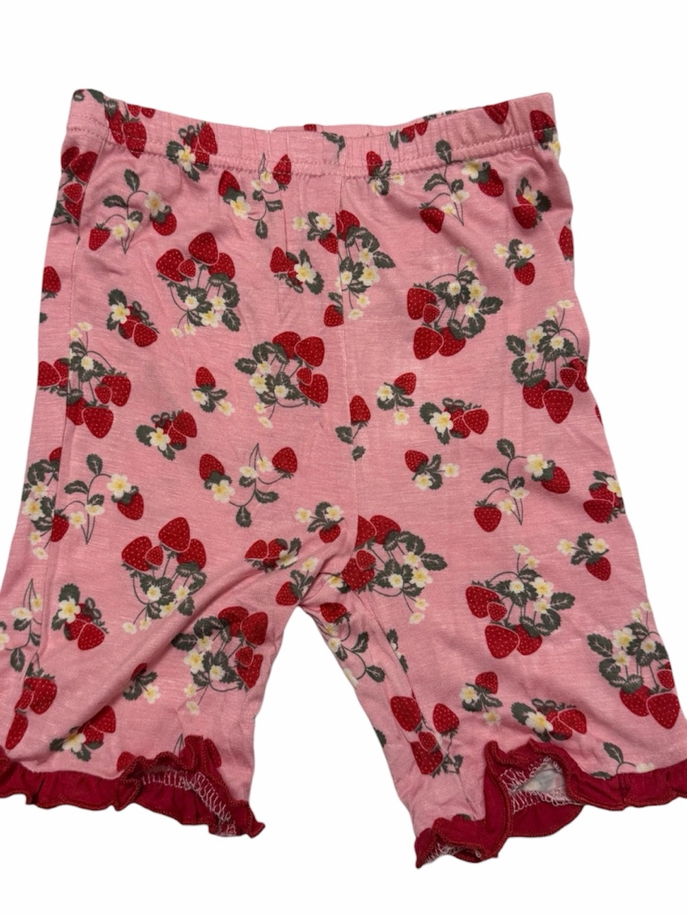 Milkberry Pink Strawberry Floral Girls' Pajama Set - Picture 4 of 4
